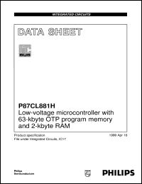 P87CL881H-001-1 Datasheet