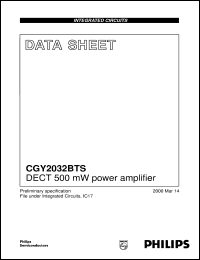 CGY2032BTS Datasheet