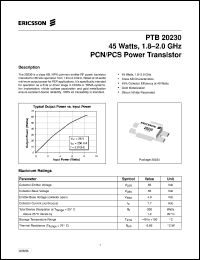PTB20230 Datasheet
