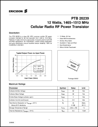 PTB20239 Datasheet