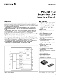 PBL38611-2SHS Datasheet