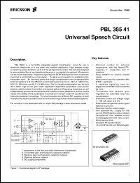 PBL38541-1SO Datasheet