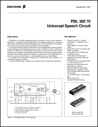 PBL38570-1SOT Datasheet