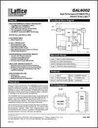 GAL6002B-20LJ Datasheet