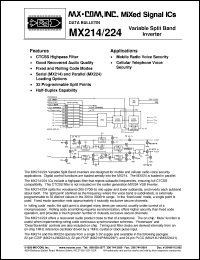 MX224P Datasheet