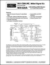 MX429ALH Datasheet