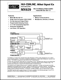 MX629P Datasheet