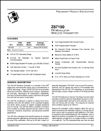 Z87100 Datasheet