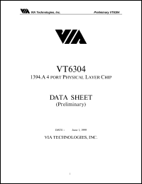 VT6304 Datasheet