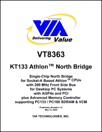 VT8363 Datasheet