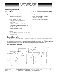 VSC7928RA Datasheet