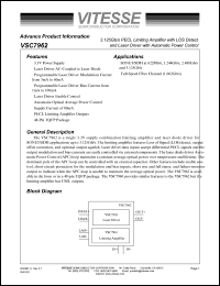 VSC7962W Datasheet