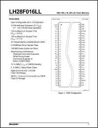 LH28F016LLT-12 Datasheet