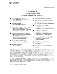 LH28F016SCHB-L170 Datasheet