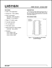 LH5116HD-10 Datasheet