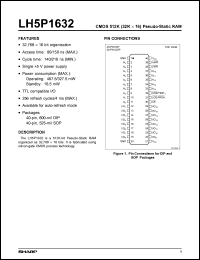 LH5P1632N-80 Datasheet