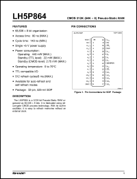LH5P864N-80 Datasheet