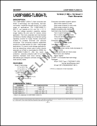LH28F160BGE-BTL10 Datasheet