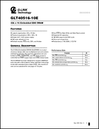 GLT40516-10E Datasheet
