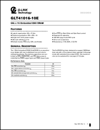GLT41016-10E Datasheet