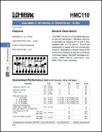HMC110 Datasheet