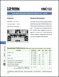 HMC132 Datasheet