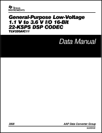 TLV320AIC11IPFB Datasheet