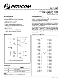 PI3C16215A Datasheet