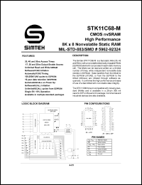 STK11C68-5K45M Datasheet
