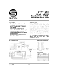 STK11C68-P25 Datasheet