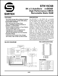 STK15C68-W25I Datasheet