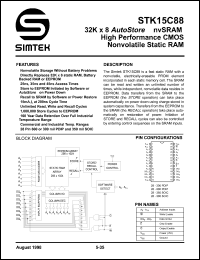 STK15C88-W25I Datasheet