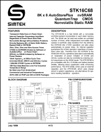 STK16C68-S45 Datasheet