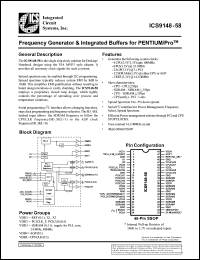 ICS9148F-58 Datasheet