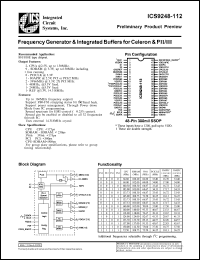 ICS9248F-112 Datasheet