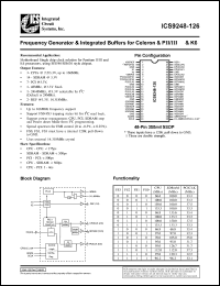ICS9248F-126-T Datasheet