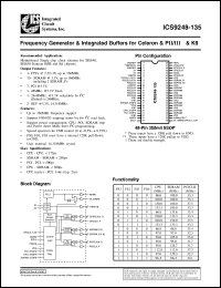 ICS9248F-135-T Datasheet