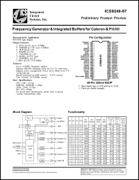 ICS9248F-87 Datasheet