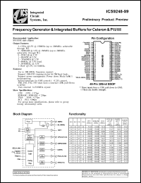 ICS9248F-99 Datasheet