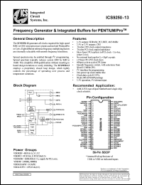 ICS9250F-13 Datasheet