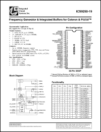 ICS9250F-19 Datasheet