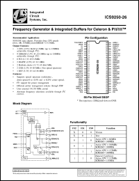 ICS9250F-26-T Datasheet