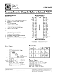ICS9250F-29-T Datasheet