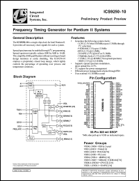 ICS9250F-10-T Datasheet