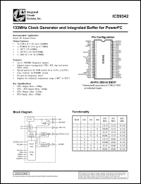 ICS9342F-T Datasheet