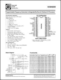 ICS94209F-T Datasheet