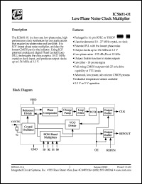 ICS601G-01T Datasheet
