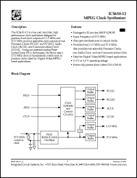 ICS650R-12T Datasheet