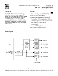 ICS650R-05T Datasheet