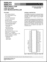 IS80LV31-40PL Datasheet